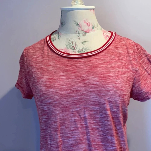 Madewell cotton short sleeve red and white tee size XS - Picture 2 of 8